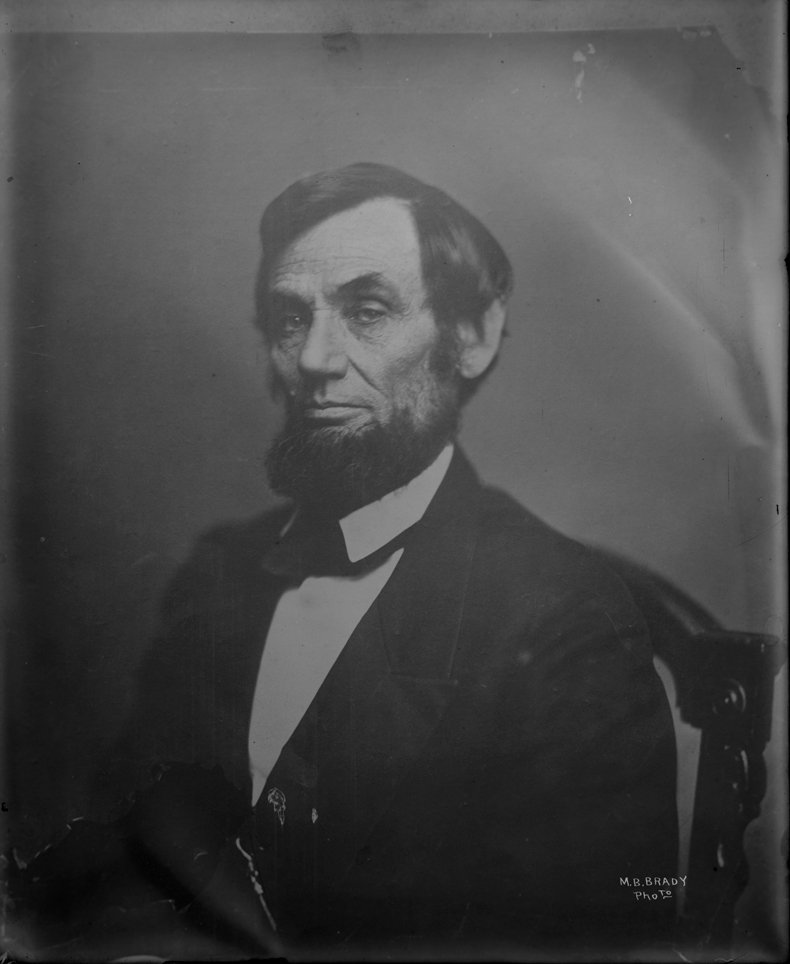 View the Abraham Lincoln glass plate negative finding aid